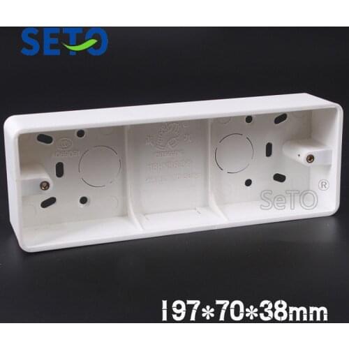 SeTo 118 Type General L Open Installation Bottom Box Outlet Socket Wall Plate