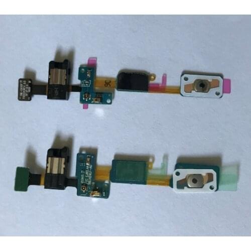 50pcs/Lot Home Button keypad Sensor Audio Jack Headphone Flex Cable For Samsung Galaxy J5 Prime On5 G570 J7 Prime On7 G610 2016