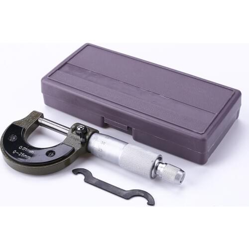 Accurate Measuring Tool 0-25mm 0.01mm Outside External Metric Gauge Micrometer Machinist Measuring with Box New