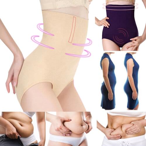 Women High Waist Shaping Panties Breathable Body Shaper Slimming Tummy Underwear Butt Lifter Seamless Panty Waist Trainer