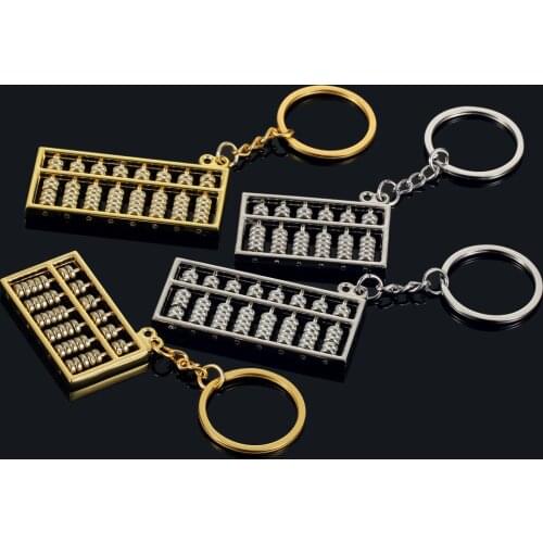 Creative Calculator Accounting Special Purpose Tool 8/6 Rows Abacus Keychain Chinese Ancientclassic Style Key Chain S144