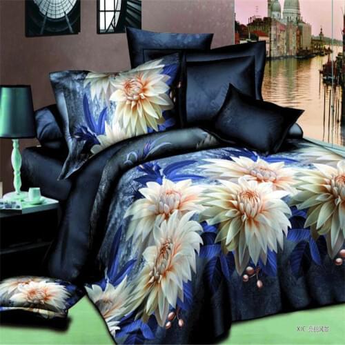 Unihome Home Textiles,3D bedding sets, 4Pcs of duvet cover bed sheet pillowcase,bedclothes,Free shipping