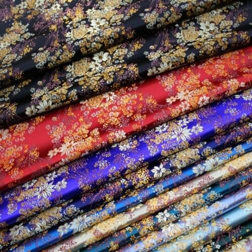 High Quality Brocade fabric Cheongsam and Kimono material satin fabric for sewing Material DIY