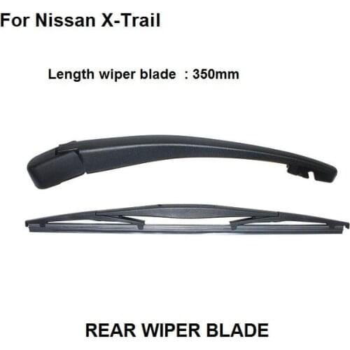Rear Wiper Arm & Blade 350mm Complete Set New For Nissan X-trail 2007-2013
