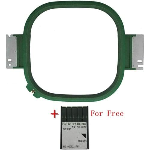 GREEN Tajima New style Tubular Hoop 240X240mm Square shape Total Length 355mm Embroidery hoops Tubular frames