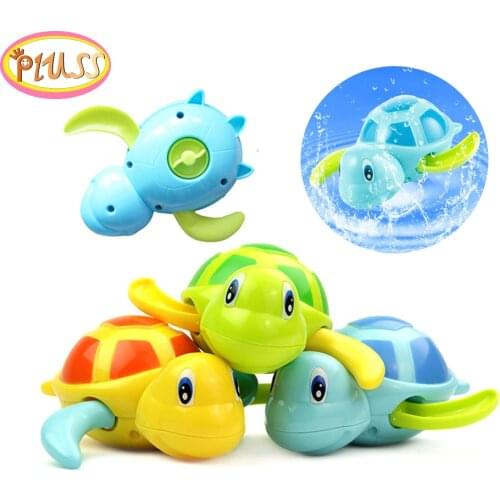 Baby Kids Multi-type Wind Up Tortoise Chain Bathing Shower Clockwork water baby toys oyuncak toys for children 1pc