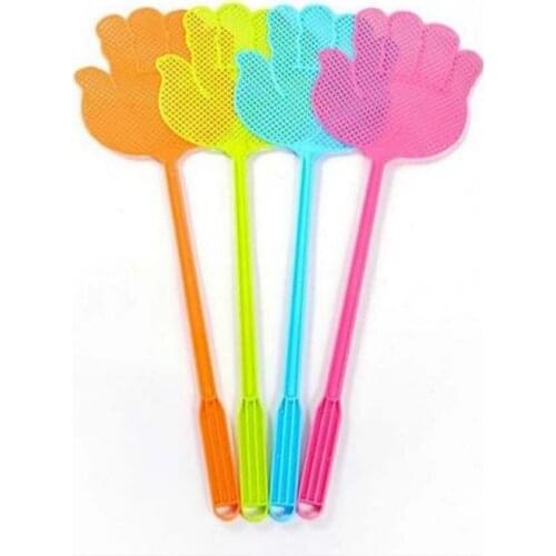 1pcs Palm Shaped Flyswatter Plastic Fly Swatters Mosquito Pest Control Insect Killer Home Kitchen Accessories Random Color