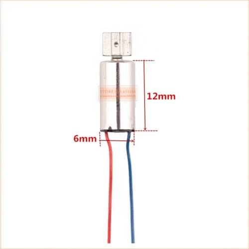 10PCS/Lot original 12mm*6mm DC 1.5V 3V Micro DC Motor 6*12 Hobby Gear Toy Motor High Speed Brushless DC Motor