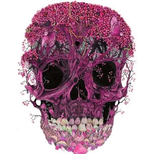 5D Diy Diamond Painting Cross Stitch Skull Diamond Embroidery Halloween 3D Diamond Mosaic Needlework Home Decorative Full Square