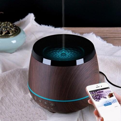 Bluetooth Speaker Aromatherapy Essential Oil Diffuser Ultrasonic Cool Mist Humidifier with Music Player 4 Colors LED Lamp Light