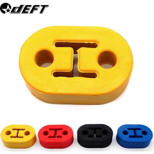 DEFT Universal Automobile Exhaust Tail Pipe Mount Brackets Hanger Insulator Automotive Accessories 2 Holes Rubber
