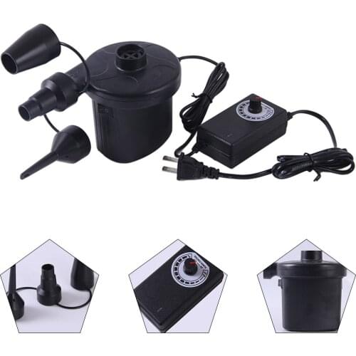 Electric Air Pump Quick-Fill Cushions 3 Nozzles Inflatable Boats Pool Toys