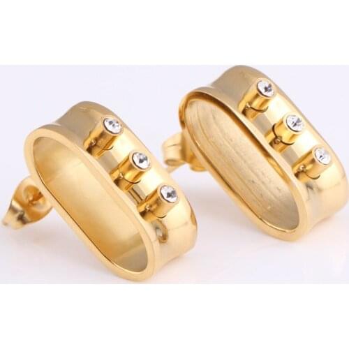 Женские золотые серьги ENDELI China At AliExpress