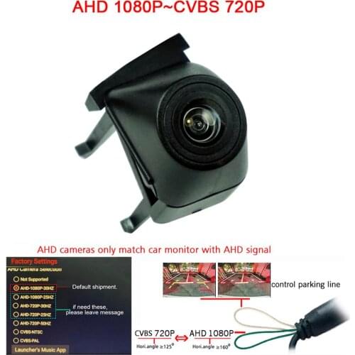180deg AHD CVBS car front view positive direction camera for BMW 3 BMW 7 series 2012 2013 2014 2015 2016 2017 front camera