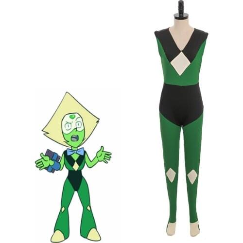 Cosplay Legend Steven Universe Peridot Cosplay Costume Girls Women Fancy Jumpsuit Custom Made H001