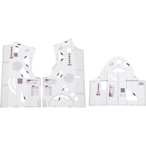 1:1 Fashion Design Ruler Cloth Design School Student Teching Apparel Drawing Templete Garment Prototype Rulers