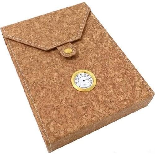 Mini Portable Leather Travel Humidor Cigar Box For 8/10pc Cigarette Storage Case Container Cigar Case With Hygrometer Humidifier