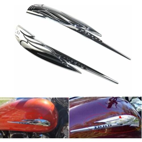 Motorcycle For VTX1800 1800C 1800R 1800S GL1800 Chrome ABS Fuel Gas Tank Emblem Badge Decoration 3D Decals Stickers