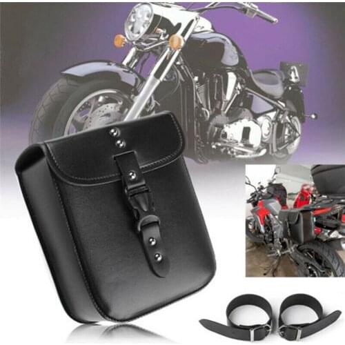Motorcycle Black Saddle Bag Waterproof Saddlebag Tool Luggage Storage Bag Side Tool Pouch Universal For Honda/Yamaha/Suzuki