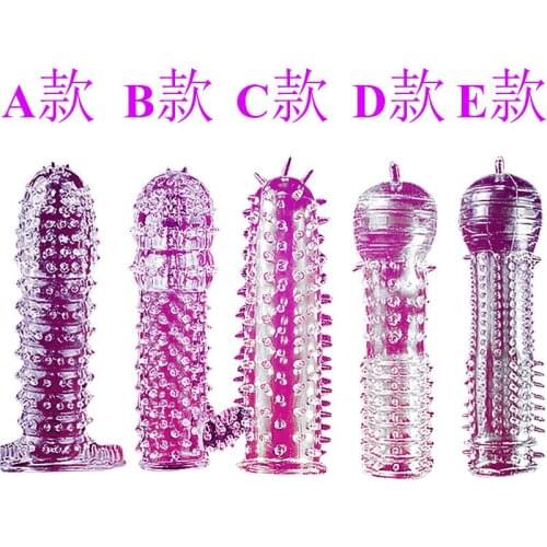 Mens Penis Covers Lengthen Delay Safety Slim Finger Cock Ring Set Erotic Sex Toys Products Slave Games For Adult Woman S0109