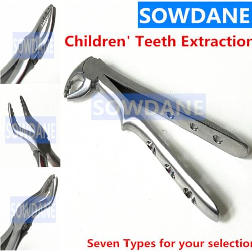 Stainless Steel Dental Forceps Children kids Tooth Extraction Forceps Pliers Kit Orthodontic Dental Lab Instruments Tools