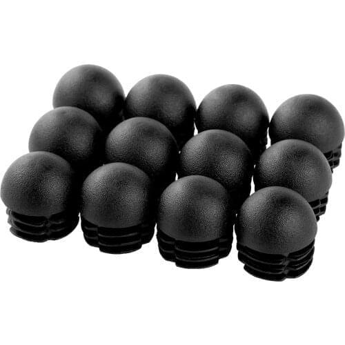 12 Round Steel Pipe Ends Plastic Tube Insert Dust Cover Plugs Stool Table Chair Leg Protector Blanking End Cap Bung Floor Guards