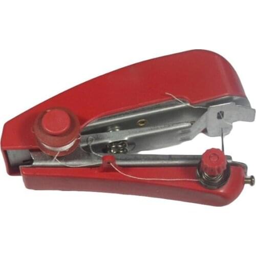 Portable Sewing Machine Mini Cordless Handheld Manual Sewing Machine for Needlework(Random Color)