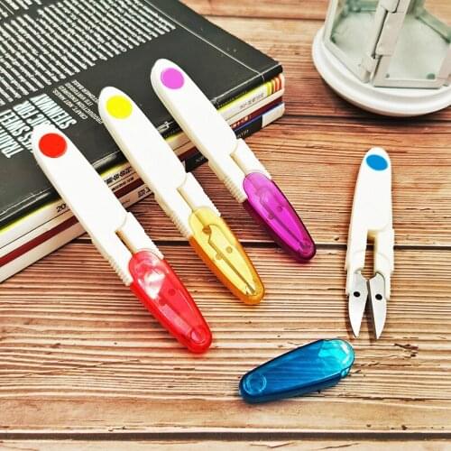 1PCS Portable Cross Stitch Tailor Scissor DIY Tool Sewing Supplies fish line cutter Thrum Yarn Thread Clipper Nipper Trimmer