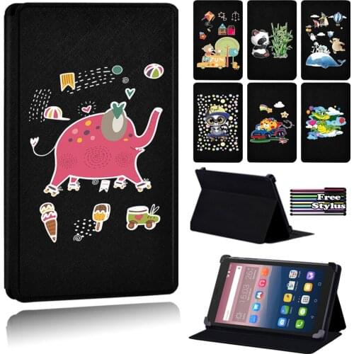 Anti-cratch Soft Shell PU Leather Tablet Case for Alcatel OneTouch PIXI 3 7.0 Inch/PIXI 3 8.0 Inch/PIXI 3 10 Inch/Pixi 4 7 Inch
