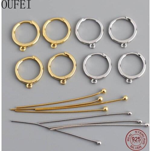 OUFEI 925 Sterling Silver Earrings For Women Fashion Charm Simple Ear Qin Earrings 925 Silver Jewelry Accessories