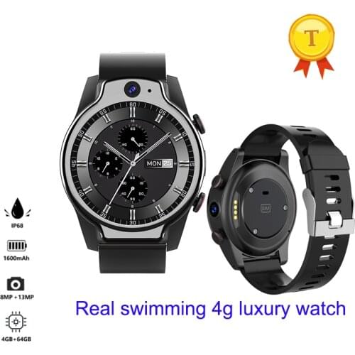 IP68 waterproof 5ATM 4G global Smart Watch phone Men woman Dual Camera Android ios Smartwatch WIFI GPS Sports bluetooth watch