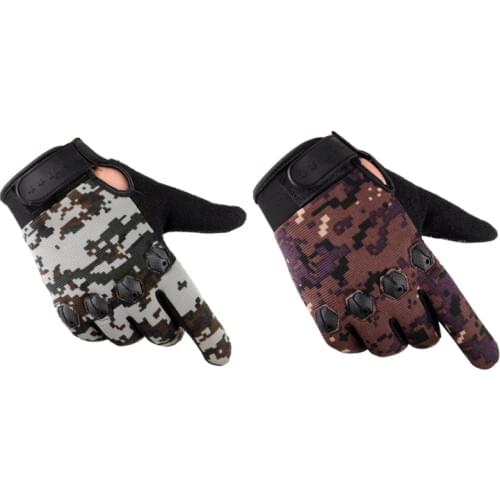 Tactical Full Finger Gloves Anti-Slip Touch Screen Hunting Camping Cycling Camouflage Outdoor Sport Military Fishing Gloves