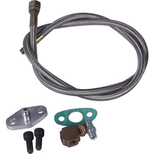 Turbo Oil Inlet Feed Line Fitting for T3 Turbocharger Assembly Kit Adapter