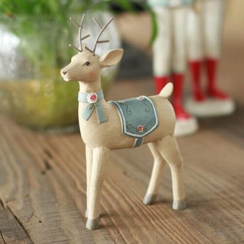 The Nordic country house furnishings decorations Home Furnishing resin crafts creative gifts painted deer ornaments