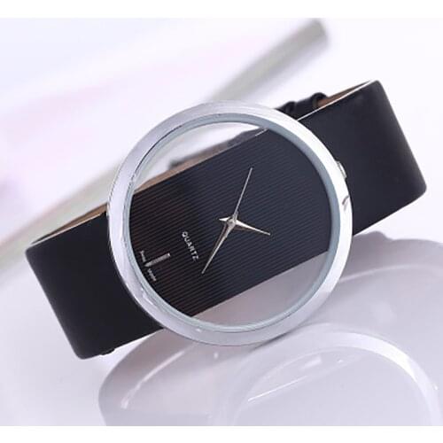 UTHAI CE73 simple fashion men and women casual female student fashion transparent hollow personality ladies quartz watch