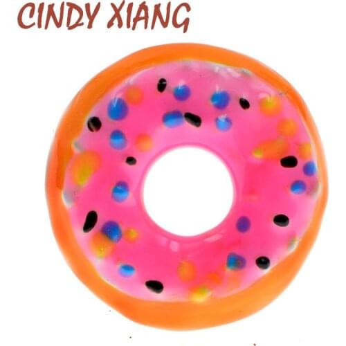 CINDY XIANG New Arrival Summer Fashion Jewerly Enamel Donuts Shape Brooches For Women Girl Circle Round Hollow Shirt Brooch Pins