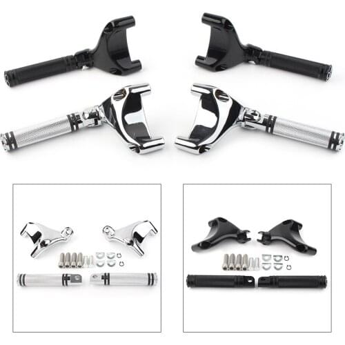 1Pair Aluminum Motorcycle Rear Passenger Footrest Peg Mount Bracket For Harley Sportster XL883 XL1200 2004-2013 Chrome/Black