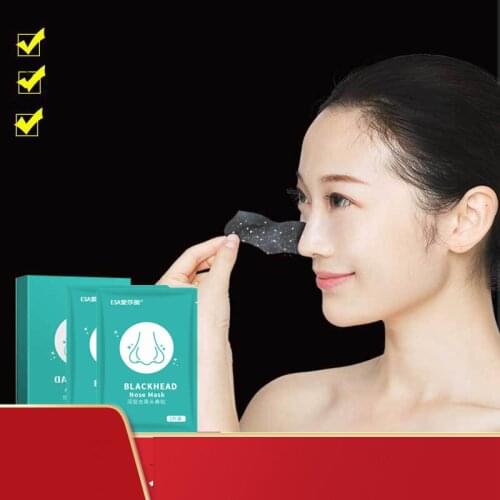 10-50pcs Nose Blackhead Remover Mask Deep Cleansing Skin Care Shrink Pore Acne Treatment Mask Nose Black dots Pore Clean Strips