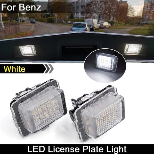 For Mercedes-Benz C-Class W204 E-CLASS W212 S-CLASS Coupe W216 W207 S-CLASS W221 white LED license plate light number pl