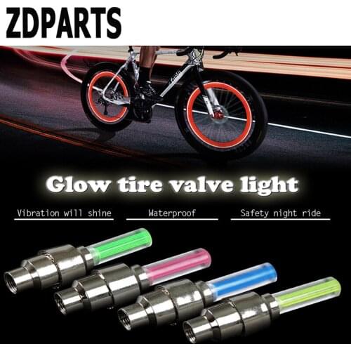 ZDPARTS 2X Motorcycle Car Wheel Tire Valve Caps Cover LED For Skoda Octavia A5 A7 2 Rapid Fabia Ford Focus 2 3 Fiesta Mondeo MK