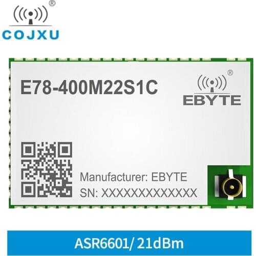 433MHz LoRa Module 22dBm ASR6601 Wireless Module SX1262 SMD IPEX Anti-interference 6km Long Distance E78-400M22S1C