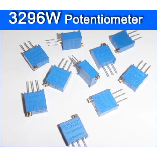50pcs/lot 3296W 502 5K Trimpot Trimmer Potentiometer High Precision 3296 Variable Resistors