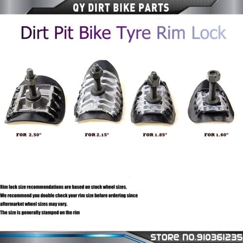 1.6" 1.85" 2.15" 2.5" Rim Lock Tyre Security Bolt For CRF CR XR YZF WRF WR YZ KLX KX RMZ RM RMX Motocross Motorcycle Enduro