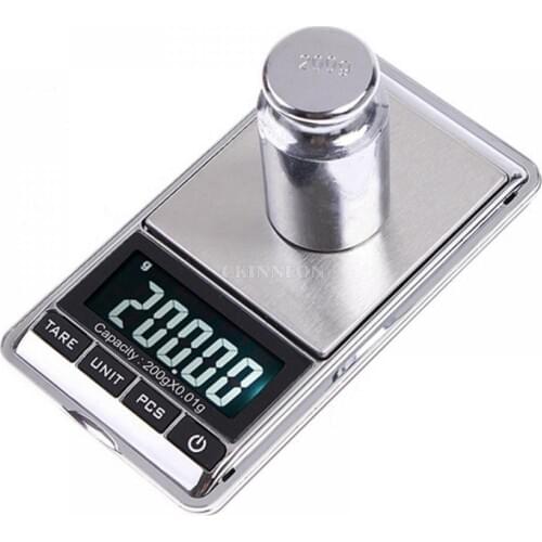 DHL 100PCS Tool Portable Gram Pocket Balance Device Balance Jewelry Scale Weight Digital Scale for 200g X 0.01g