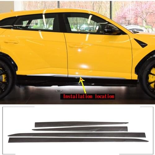 For Lamborghini URUS 2018-2021 car body trim, real carbon fiber 4-piece set, auto parts