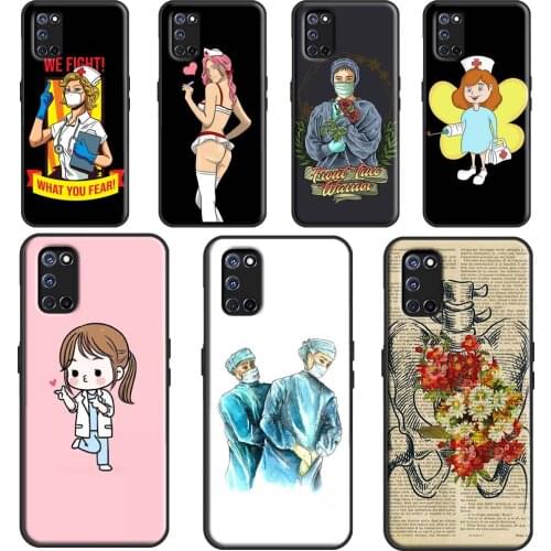 Doctor Nurse Medical Phone Case For OPPO Find X2 X3 Pro A1K A15 A3S A5S A52 A72 A83 A91 A93 A31 A53 A5 A9 2020