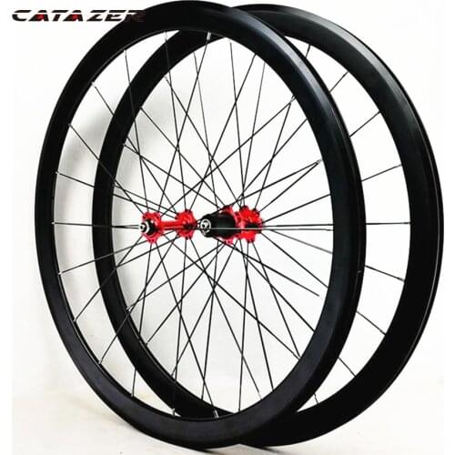 700C Road Bike 40MM Flat Spokes Strip Ultralight Sealed Bearing 11 Speed C V Brake Wheel Set 700C Wheels Bicycle Wheel