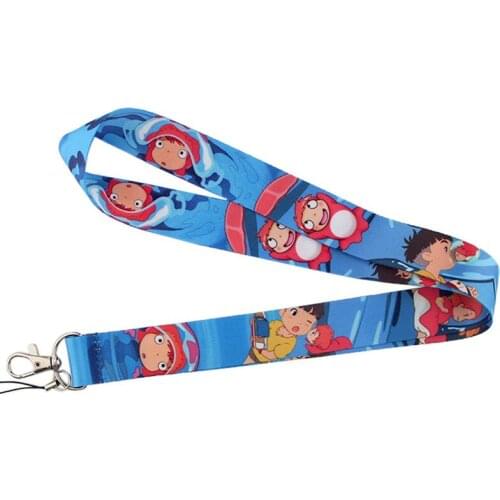 DZ883 Anime Key lanyard Car KeyChain ID Card Pass Gym Mobile Phone Badge Kids Key Ring Holder Jewelry