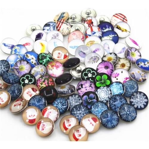 New 100pcs/lot Mix Different designs Snap Buttons 18mm Ginger Snap Bracelet&Bangles DIY Sports Snap necklace Jewelry Charms