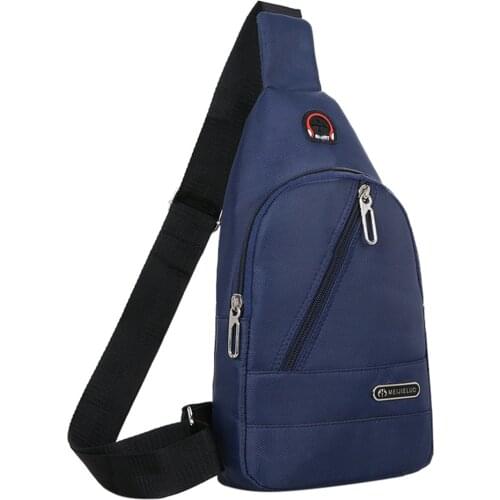 Fashion Mens Casual Outdoor Letter Shoulder Bag Sling Chest Pack Canvas Crossbody Handbag Sports Travel Crossbody Waist Bag